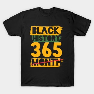 Black History Month 24/7/365 Black men African American T-Shirt